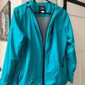 ZSHOW Lightweight Teal Windbreaker Rain Jacket Hoodie